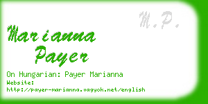 marianna payer business card